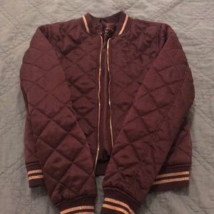Aeropostale maroon Bomber jacket